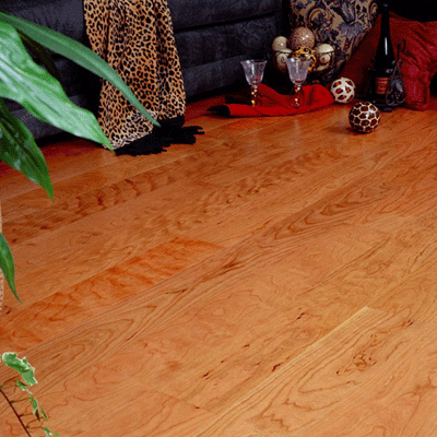 American cherry wood flooring