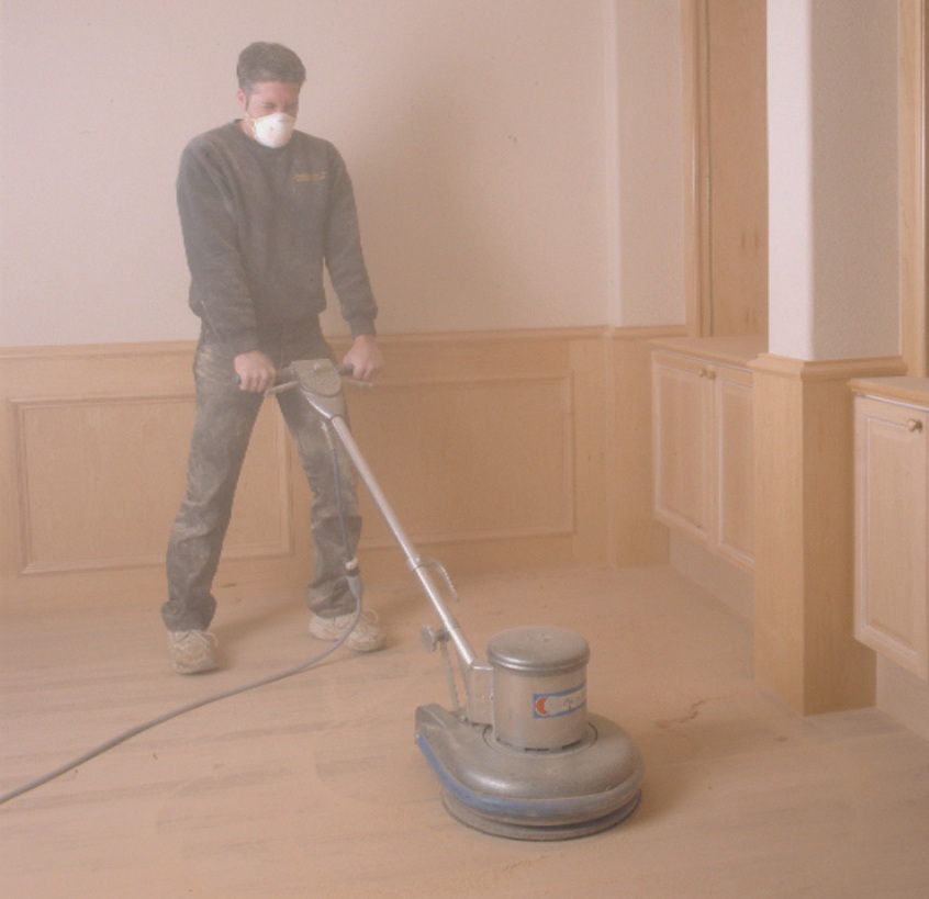 dusty hardwood floor sanding