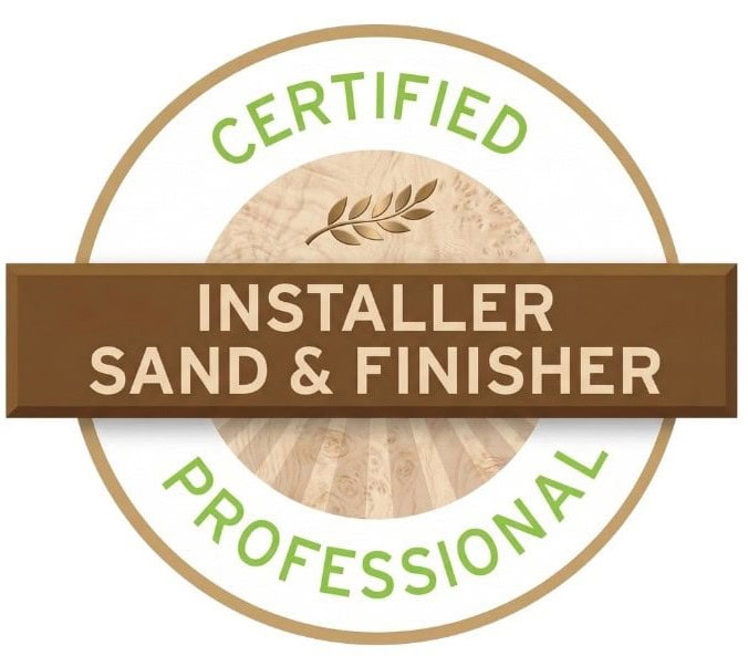 Certified Professional Installer Sand and Finisher badge