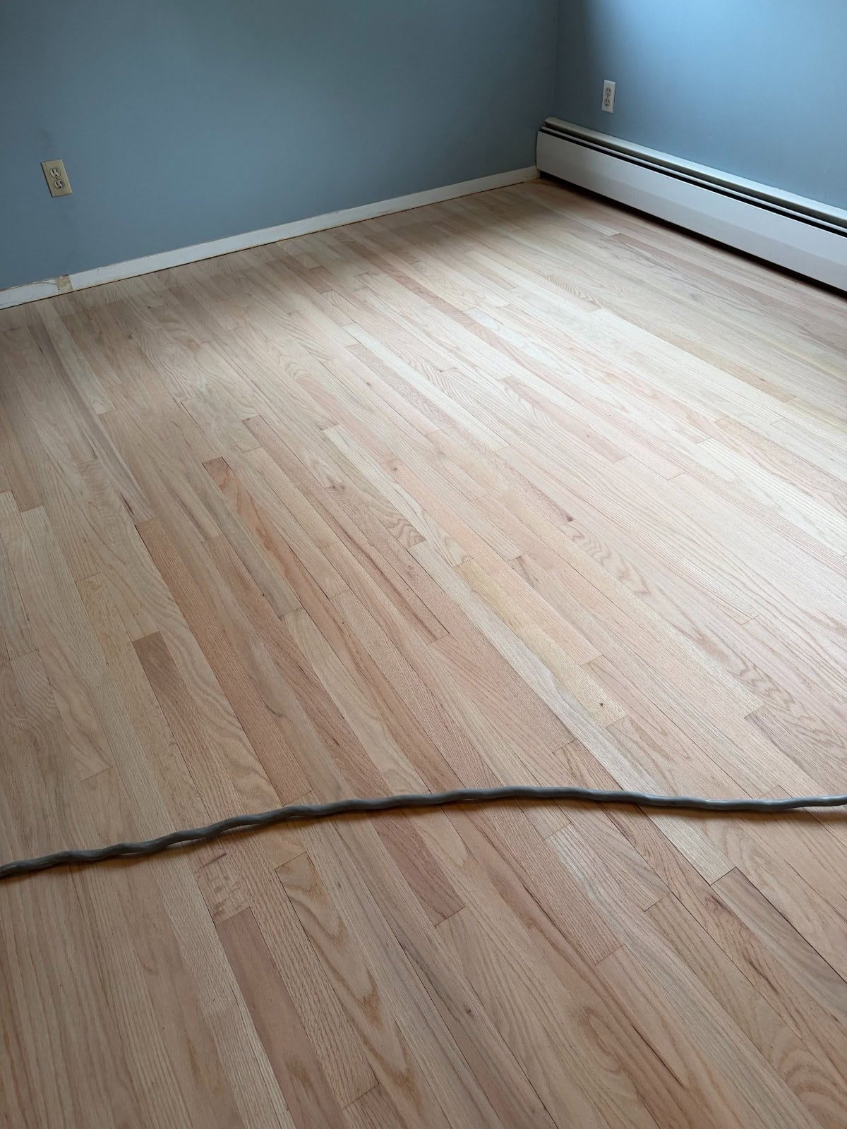 Finished hardwood floor refinishing project in Newington CT Brookside neighborhood
