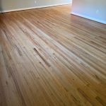 Finished hardwood floors after sanding and refinishing with commercial sealer and oil-based polyurethane in Simsbury CT 06070