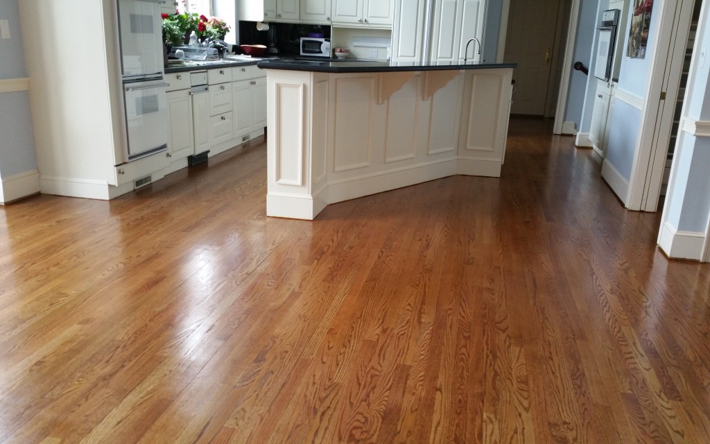 White Oak with Early American stain and 2 coats of Natural ...