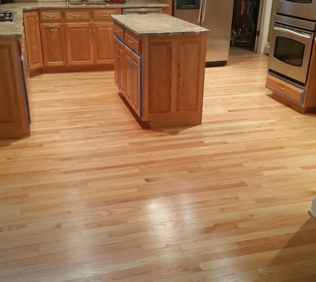 Red Oak with Sealer and 2 coats of Natural Finish Patrick Daigle