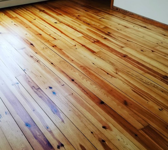 Pine finished Naturally Hardwood Flooring Refinishing in Hartford CT