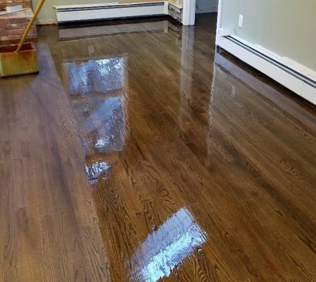 Red Oak With Dark Walnut Stain Patrick Daigle Hardwood